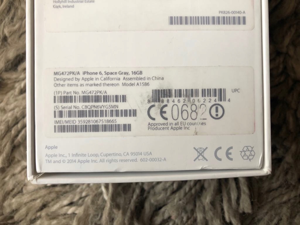 Iphone 6 Space Grey 16GB