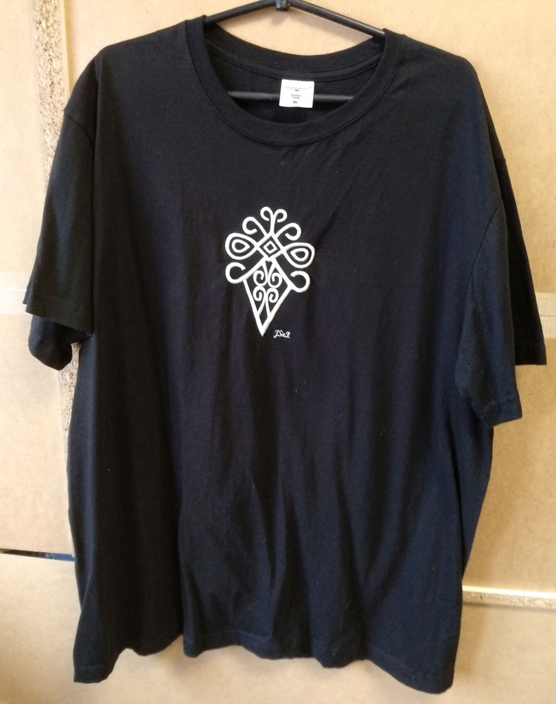koszulka T-shirt parzenica haftowana czarna
