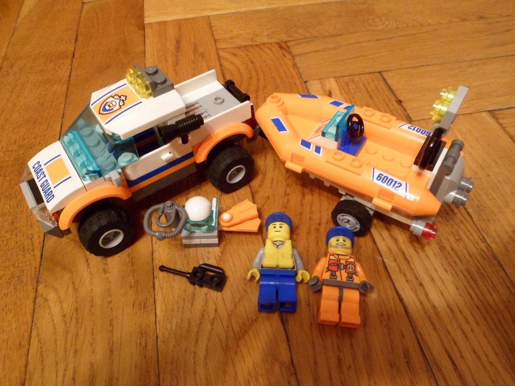 Klocki Lego Citi Wóz terenowy Ponton nurków 60012