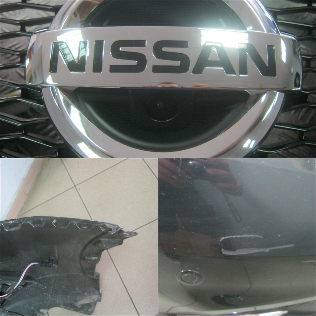 Zderzak przód Nissan Xtrail T32 14 6xPDC Kamera