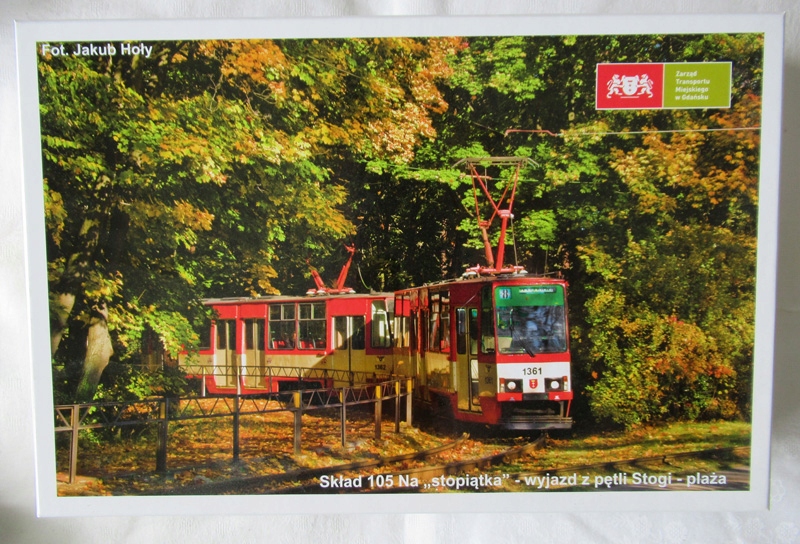 PUZZLE ZTM GDAŃSK AUTOBUS TRAMWAJ PĘTLA STOGI PLAŻ