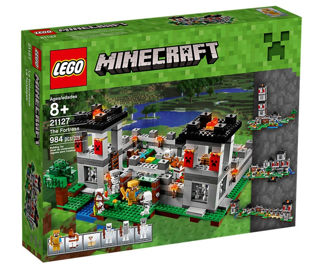 KLOCKI LEGO MINECRAFT 21127 FORTECA STEVE ALEX ZOM - 6844559832 ...