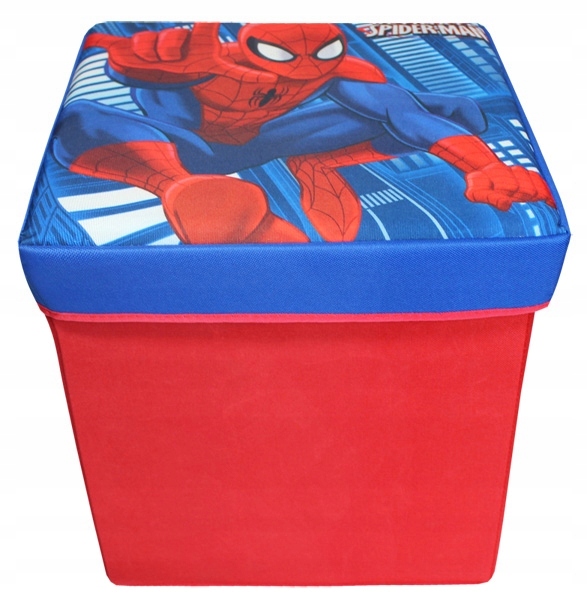 SPIDERMAN PUFA DLA DZIECKA SKRZYNIA NA ZABAWKI HIT