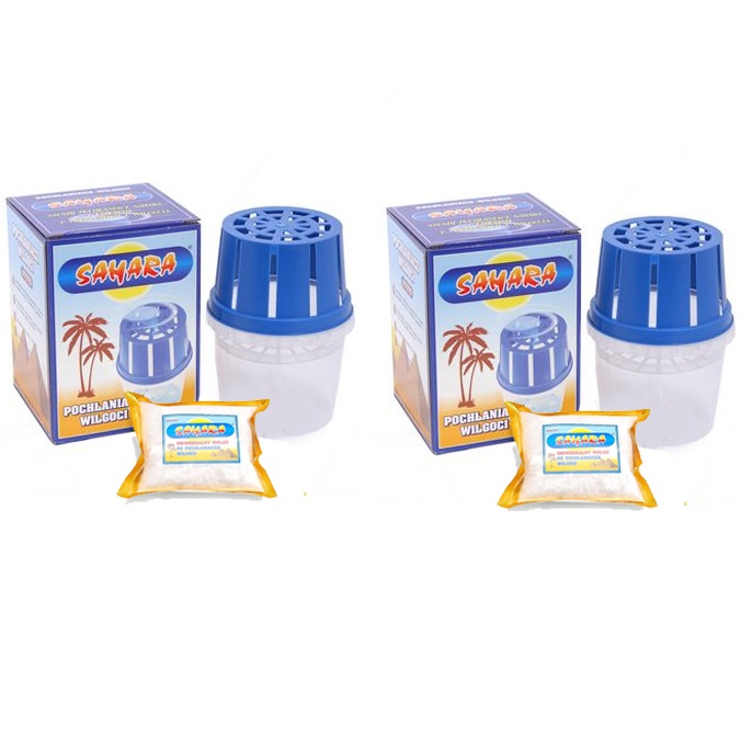 2 x POCHŁANIACZ WILGOCI SAHARA + WKŁADY 2x300G