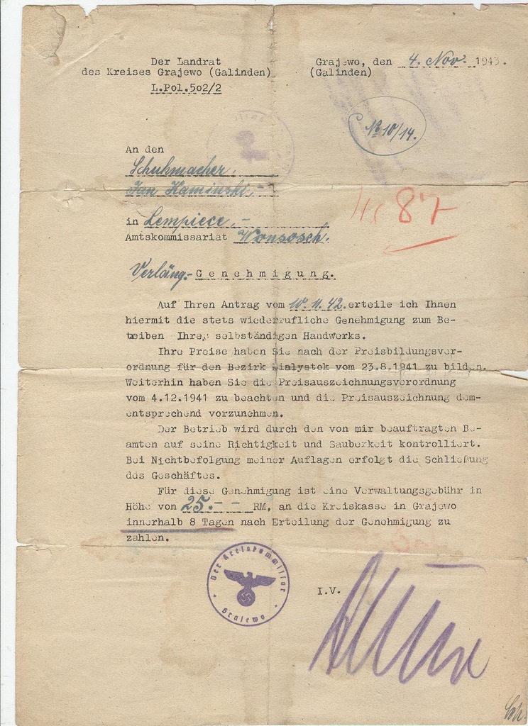 GRAJEWO , SZEWC 1943