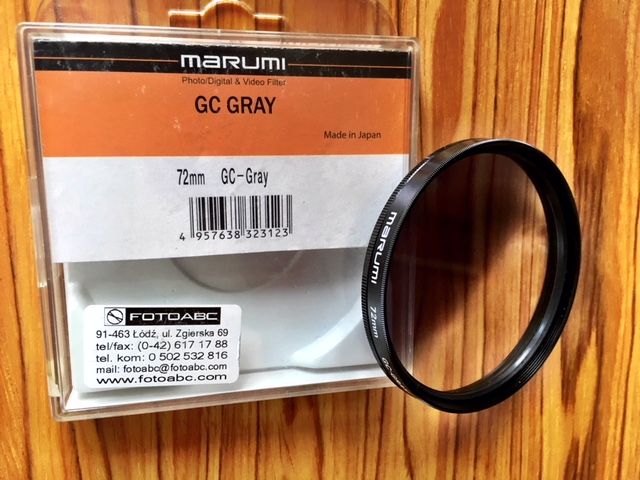 MARUMI GC GRAY filtr połówkowy szary 72mm