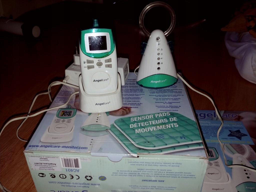 elektroniczna niania Angelcare z monitorem oddechu
