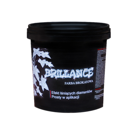 FARBA BROKATOWA BRILLANCE srebrna 1L
