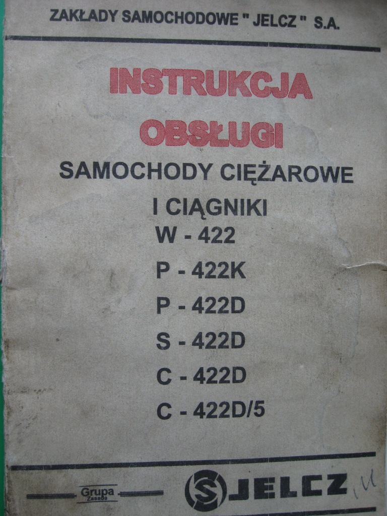 JELCZ 422 i pochodne instrukcja obsługi