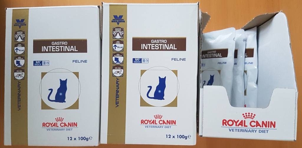 Royal Canin Gastro Intestinal kot 24x100g +3gratis