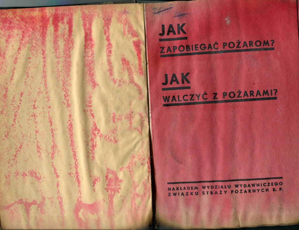 Jak zapobiegać pożarom- 1939r.Straż Pożarna