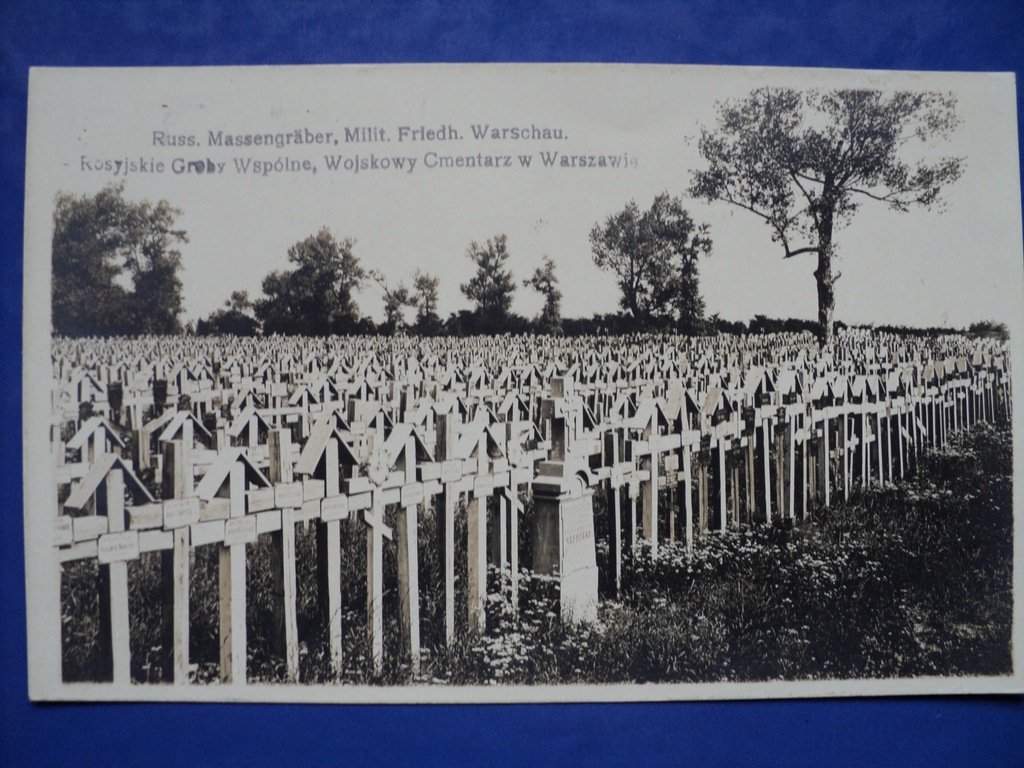 WARSZAWA  ROSYJSKIE GROBY WSPÓLNE CMENTARZ