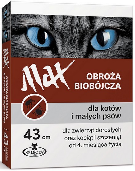 Selecta HTC Obroża Max biobójcza dla kota i małego