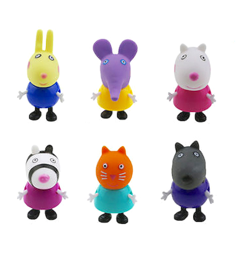 figurki Świnka Peppa -PRZYJACIELE- 6 szt. figurka