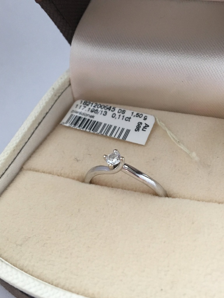 Pierścionek Zaręczynowy Apart Okazja!! 0,11ct
