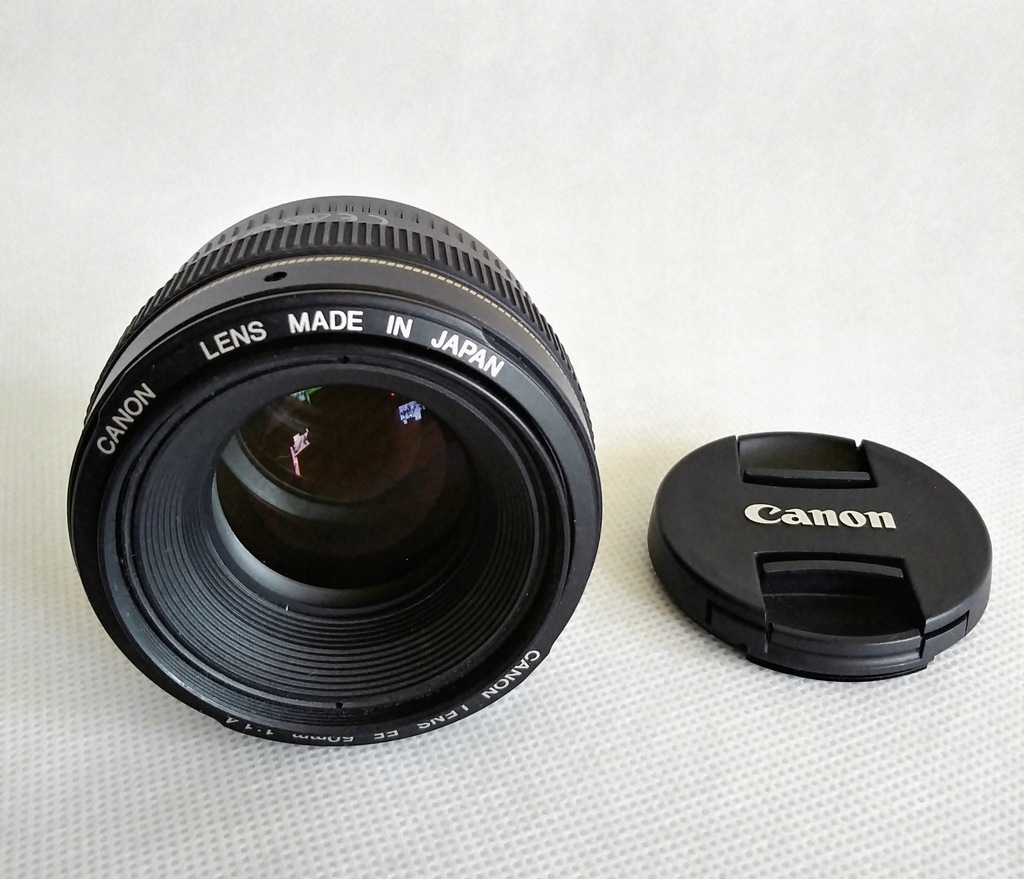 Canon EF 50 mm f/1.4 obiektyw w stanie idealnym
