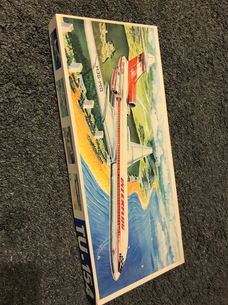 Plasticart Tu-154 Flugzeug-Modellbaukasten ANTYK !