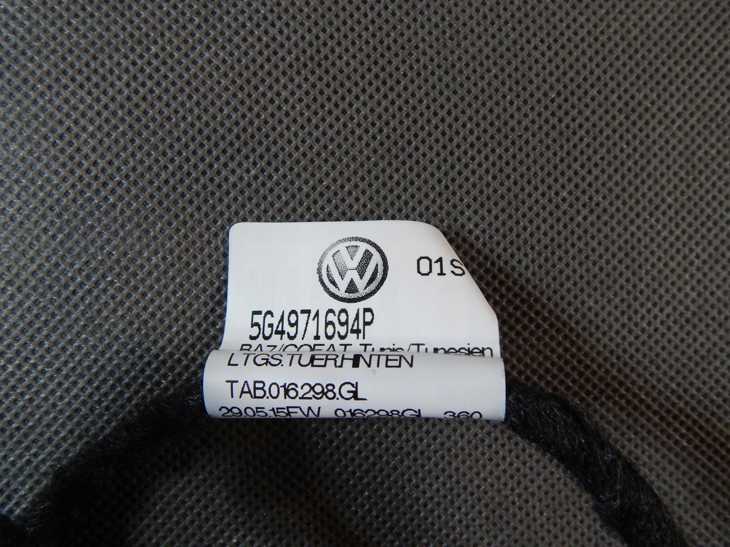 VW GOLF VII bundle door right rear part 3G0971694P