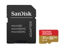 SANDISK PAMÄŤOVÁ KARTA VÝKONNÁ MICROSDHC 32GB PRE DRON KAMERY GOPRO TELEFÓNU Model Extreme