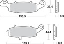 PADS BRAKE SUZUKI GS 500 96-08 FRONT photo 2 - milautoparts-fr.ukrlive.com