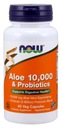 NOW Foods Aloe 10.000 & Probiotiká 60 vkaps Stav balenia originálne