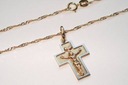 Krzyżyk łańcuszek 50 Komunia Chrzest prezent ZŁOTO Marka Inna marka