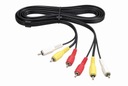 Кабель 3x RCA - 3x RCA Cinch M/M A/V 10 м. ТОМСОН