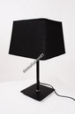 Nočná stolná lampa čierna E27 spálňa Dĺžka/výška 48 cm