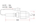 Svietidlo prenosné dielenské hák E27 10m A-1/10 EAN (GTIN) 5905003002998