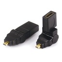 Адаптер Поворотный соединитель 360 HDMI — Micro HDMI F/M