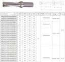 Vrták skladací na dlaždice 4D 21,5 mm WCMX 040208 Účel pre kov