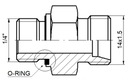 HYDRAULICKÁ PRÍPOJKA ROVNÁ NYPEL 1/4 - 14 Katalógové číslo dielu 1.60.10.003