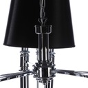 Závesné svietidlo AZzardo Diablo 3 Big black AZ1344 E14 6x11W IP20 60cm čierny Dĺžka/výška 180 cm