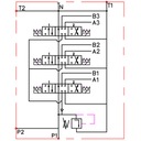 HYDRAULICKÝ ELEKTRICKÝ ROZVÁDZAČ 3 SEK 40L 12V Výrobca dielov Badestnost