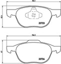 DISCS PADS BREMBO FRONT - FORD FOCUS MK3 278MM photo 3 - milautoparts-fr.ukrlive.com