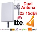 ANTENA DUAL 4G LTE 30dBi HUAWEI ZTE CRC9 TS9 SMA Typ panel