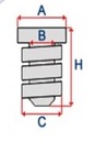 BUMP STOP CLAMPS CAPS ENGINE HOOD ALFA ROMEO 166 photo 2 - milautoparts-fr.ukrlive.com