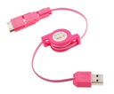 USB-кабель для зарядки 3в1 micro USB iPh4 4G (3890)