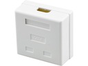 Zásuvka NEKU CAT6 UTP 2 x RJ45 na omítku bílá 241003 Druh zásuvky nástěnná