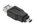 Адаптер (гнездо USB A – штекер MINI USB)