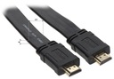 Kábel HDMI-15-FL plochý konektor rovný 15m v1.4 Porty HDMI - HDMI