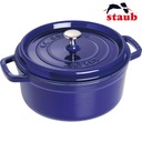 Staub La Cocotte 24cm okrúhly, tmavomodrý, hrniec kyslý Značka Staub