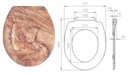 WC sedátko pomaly padajúce s potlačou s trojstranným kameňom skala EAN (GTIN) 5901812358417