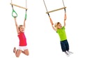 Huśtawka Trapez Gimnastyczny Akcesoria na Plac Zabaw Dziecka Dzieci JF żółt