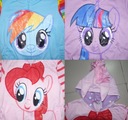 Mikina My Little Pony 116 tri vzory Prevažujúcy materiál polyester