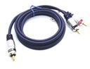 Соединительный кабель сабвуфера CINCH 1x RCA на 2xRCA 1,5 м HQ