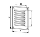 AWENTA VENTILAČNÁ MRIEŽKA 30x30 MTA10 NEREZ Značka Awenta