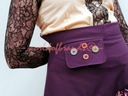 SURrreal Vyšívaná sukňa AFRIKA KMENE purpurová Dominujúci materiál polyester