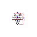 ROMIX CLAMP TAPICERSKA ROM B19628 photo 2 - milautoparts-fr.ukrlive.com