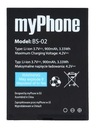 ОРИГИНАЛЬНЫЙ MyPhone HALO2 1075 BS-02 Аккумулятор 900 мАч